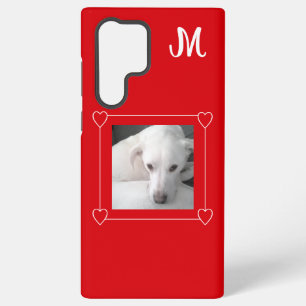 Niedlicher Hund-Single mit einem Foto anfänglich r Samsung Galaxy Hülle