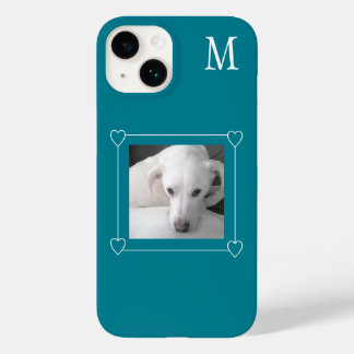Niedlicher Hund-Single mit einem Foto, anfangs Aqu Case-Mate iPhone 14 Hülle