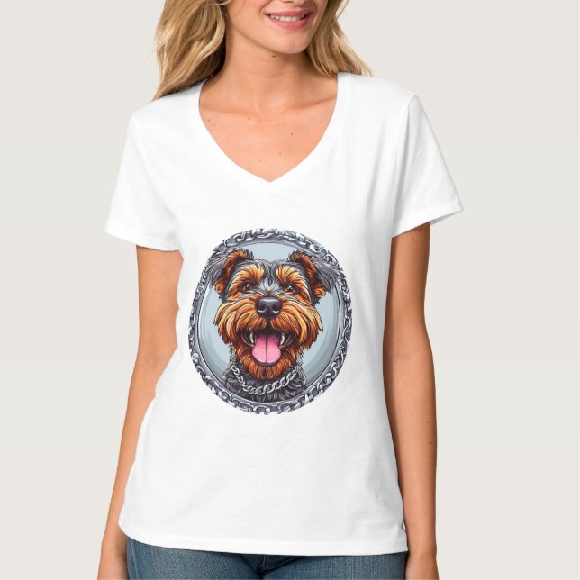 Niedlicher Hund T-Shirt (Vorderseite)