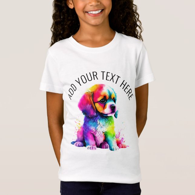 Niedlicher Hund T-Shirt (Vorderseite)