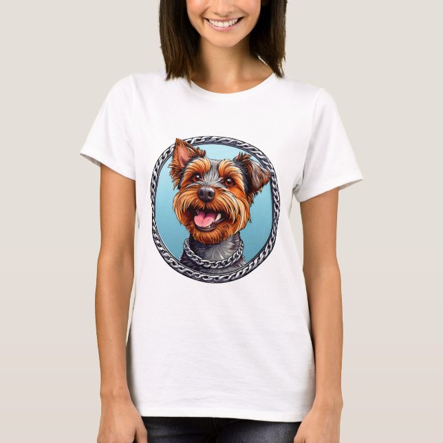 Niedlicher Hund T-Shirt (Vorderseite)