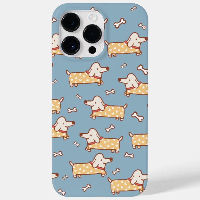 Niedlicher Hund und Knochen Nahtloses Muster Case-Mate iPhone Hülle (Rückseite)