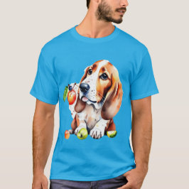 Niedlicher Hund und Obst T-Shirt