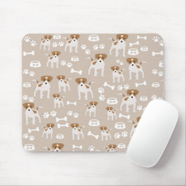 Niedlicher Hund Welpe Paw Druckmuster Mousepad