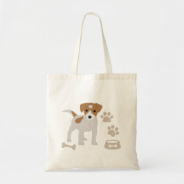 Niedlicher Hund Welpe Paw Druckmuster Tragetasche