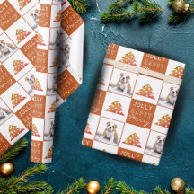 Niedlicher Hund Welpen Typografie Weihnachtsbaum F