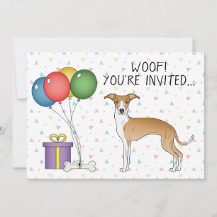 Niedlicher Hund zum Geburtstag Einladung