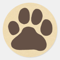 Niedlicher Hunde- Abdruck des