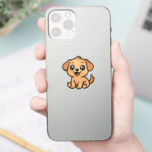 Niedlicher Hundeaufkleber - Adorable Cartoon Puppy Aufkleber