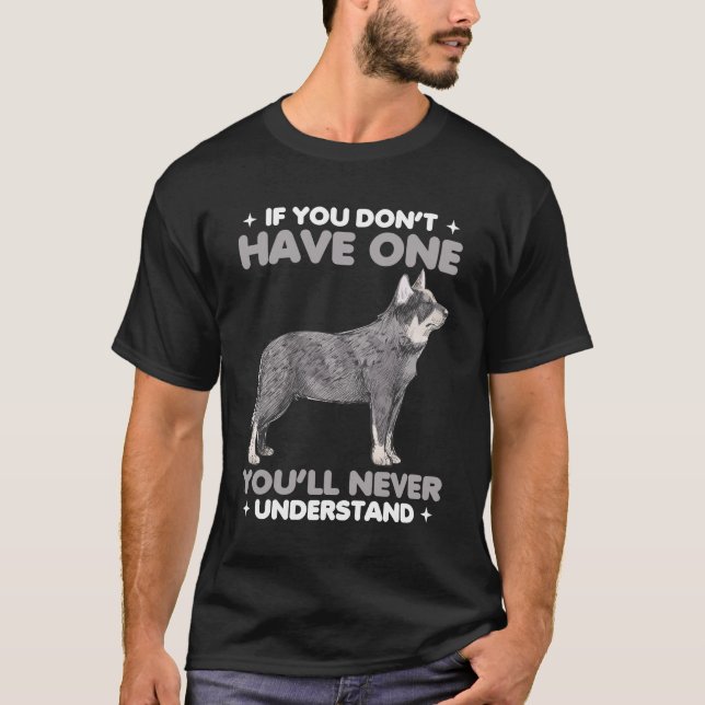 Niedlicher Hundebesitzer, Australischer Rinderhund T-Shirt (Vorderseite)