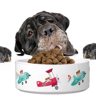 Niedlicher Hundebüt Flugzeuge Funny Animal Fur Bab Napf