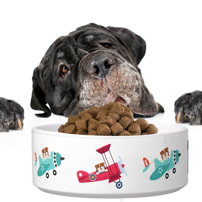 Niedlicher Hundebüt Flugzeuge Funny Animal Fur Bab Napf (Von Creator hochgeladen)