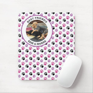 Niedlicher Hundefußdruck Mousepad