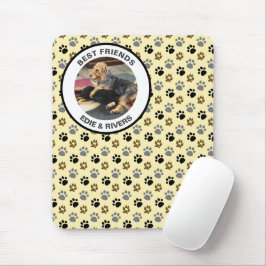 Niedlicher Hundefußdruck Mousepad