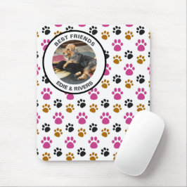 Niedlicher Hundefußdruck Mousepad