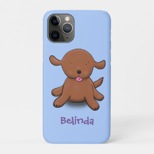Niedlicher Hundehund - blauer Cartoon Case-Mate iPhone Hülle