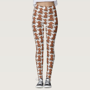 Niedlicher Hundehund Cartoon Leggings