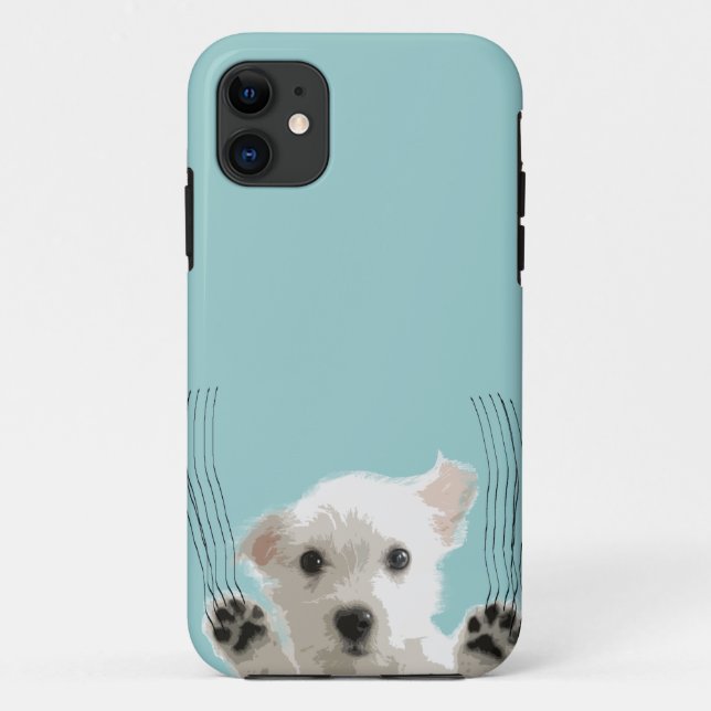 Niedlicher Hundekratzer Case-Mate iPhone Hülle (Rückseite)