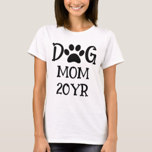Niedlicher Hundeliebhaber Pfow Printhund Mama T-Shirt