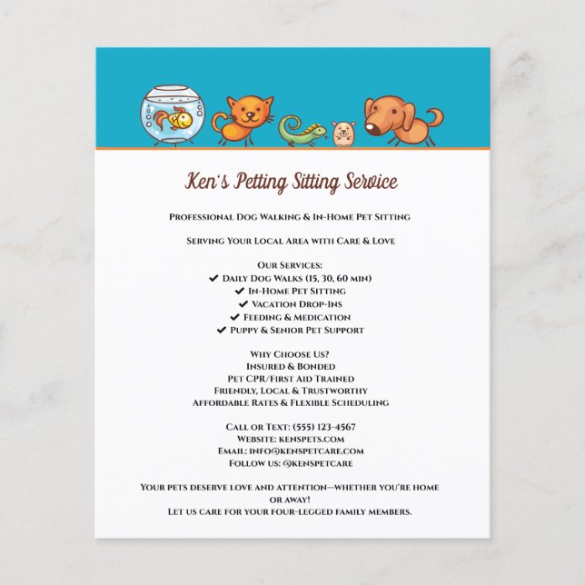 Niedlicher Hundeschlittendienst Flyer (Vorne)