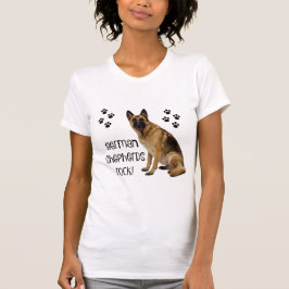 Niedlicher Hundeshirt! Schäferhund-Felsen! T-Shirt