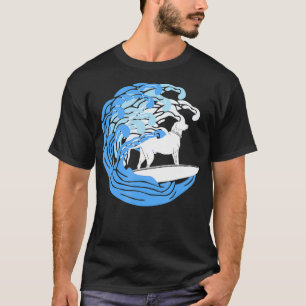 Niedlicher Hundesurfer Welpe für Hausbesitzer T-Shirt