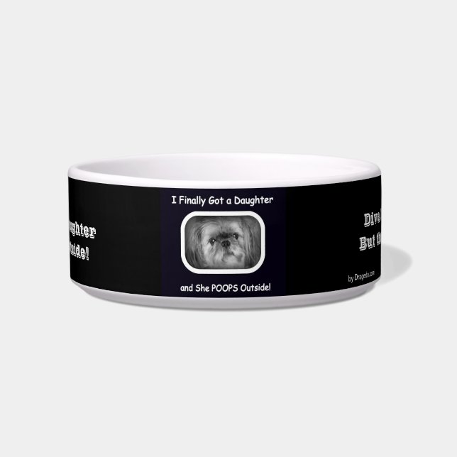 Niedlicher Hundeteller für Shih-Tzu Napf (Vorderseite)