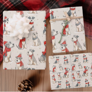 Niedlicher Hundeweihen Geschenkpapier Set