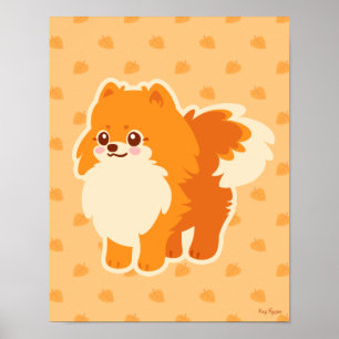 Niedlicher HundKawaii Spitz Poster