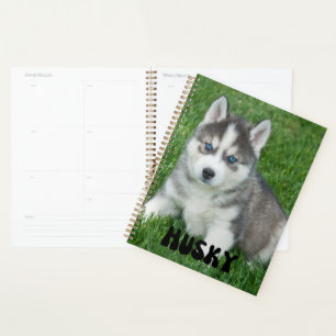 Niedlicher Husky Welppy Calendar-Planer Planer