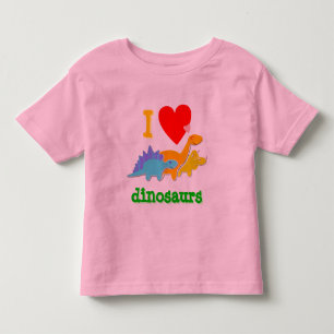 Niedlicher i-Liebe Dinosaurier-T - Shirt