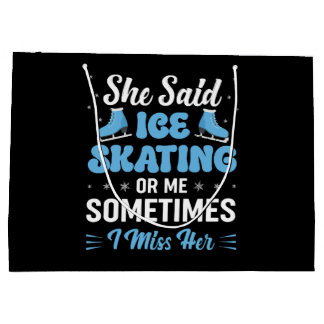 Niedlicher Ice Rink synchronisiert ruft an Große Geschenktüte