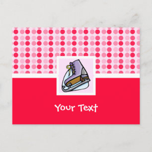 Niedlicher Ice-Skate Postkarte