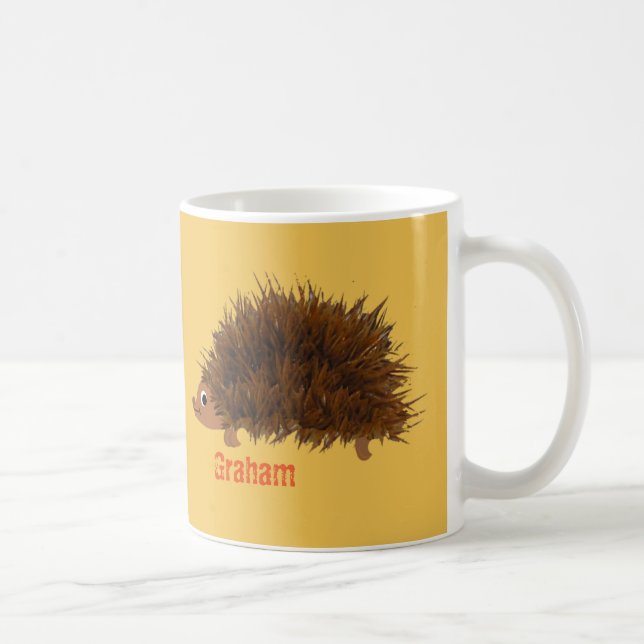 Niedlicher Igel addieren Namen Tasse (Rechts)