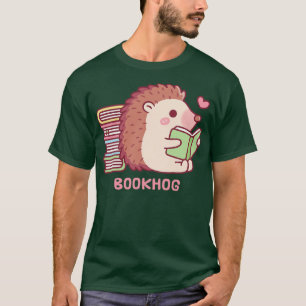 Niedlicher Igel beim Lesen eines Buchbuches T-Shirt