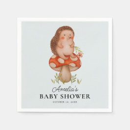 Niedlicher Igel Blue Baby Dusche Serviette