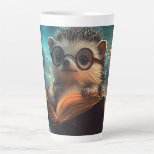 Niedlicher Igel Bookworm in einer Galaxie der Gesc Milchtasse