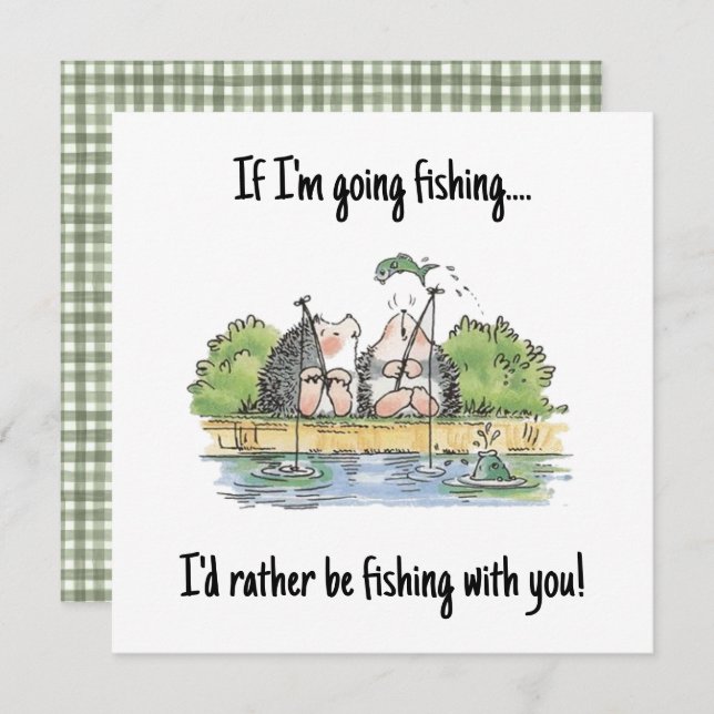 Niedlicher Igel Denken Sie an Ihre Grußkarte (Vorne/Hinten)