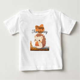 Niedlicher Igel Erntedank T-Shirt Baby