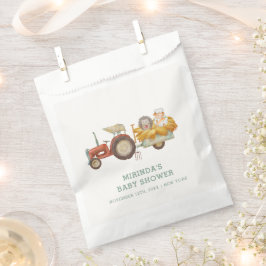 Niedlicher Igel Farm Traktor Babydusche Geschenktütchen