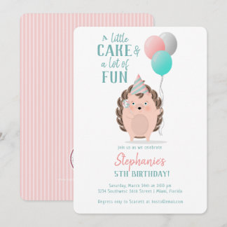 Niedlicher Igel Geburtstag Einladung