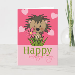 Niedlicher Igel, glücklicher Valentinstag Feiertagskarte