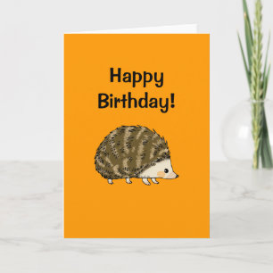 Niedlicher Igel Happy Birthday Card Karte