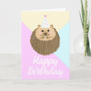 Niedlicher Igel Happy Birthday Karte