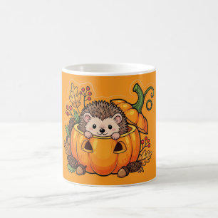 Niedlicher Igel in Pumpkin - Herbst Herbst Kaffeep Kaffeetasse