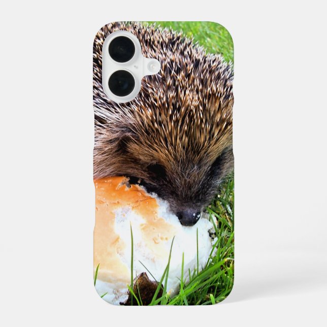 NIEDLICHER IGEL iPhone 16 HÜLLE (Rückseite)