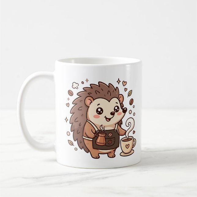 Niedlicher Igel-Kaffeebecher Kaffeetasse (Links)
