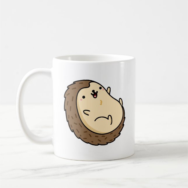 Niedlicher Igel Kawaii Kaffeetasse (Links)