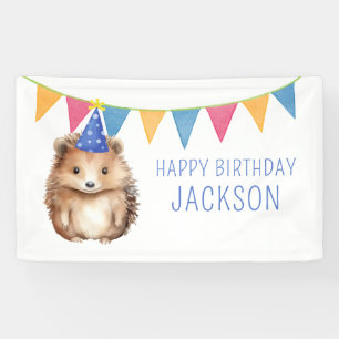 Niedlicher Igel, Kindergeburtstag Party Banner