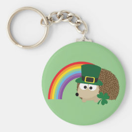 Niedlicher Igel Leprechaun Schlüsselanhänger